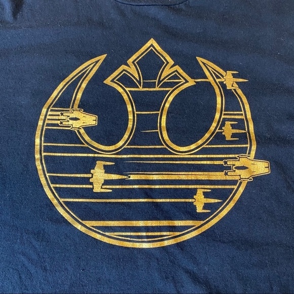 Star Wars Fifth Sun Gold Black Men's LG T-Shirt - Picture 4 of 4